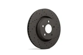 Hawk Talon Cross-Drilled and Slotted Rear Vented Rotor For BMW - HTC4511
